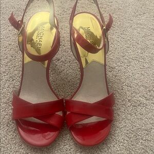 Michael Kors Glossy Red Heels